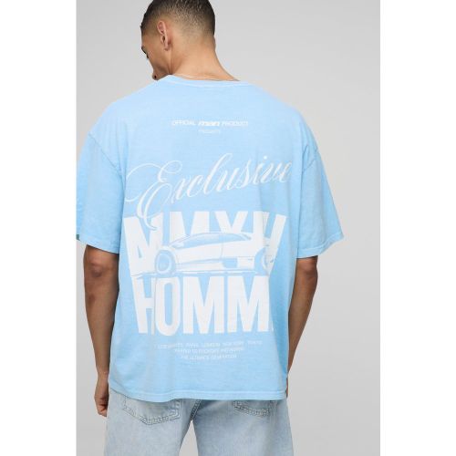 T-shirt oversize délavé - MAN Official - S - Boohooman - Modalova