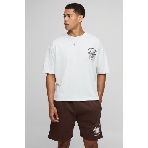 Ensemble oversize à imprimé Mykonos - S - Boohooman - Modalova