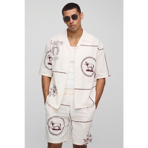 Ensemble oversize à imprimé western - S - Boohooman - Modalova