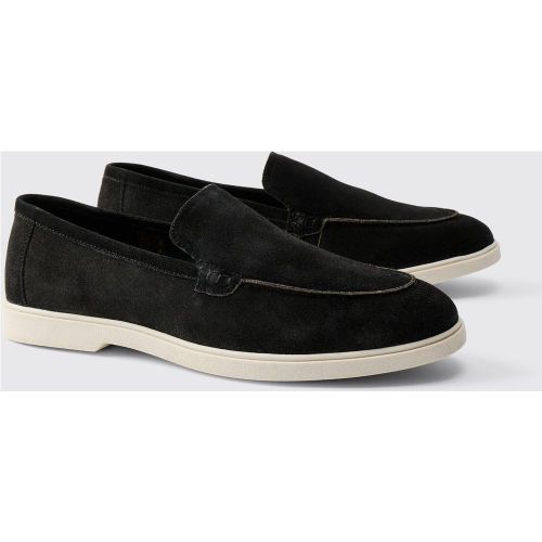 Real Suede Leather Loafer - 41 - Boohooman - Modalova