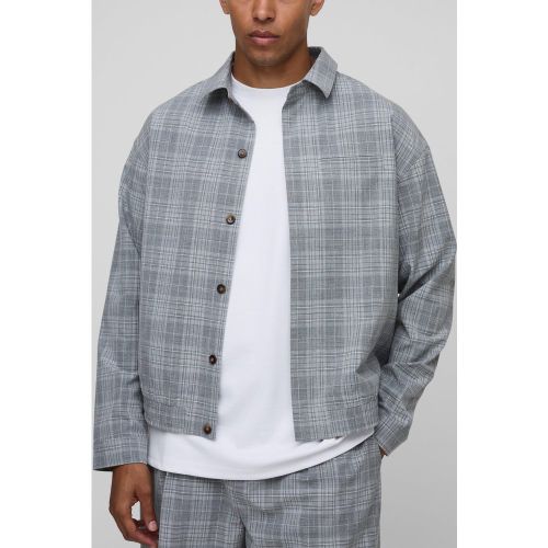 Surchemise oversize à carreaux - S - Boohooman - Modalova