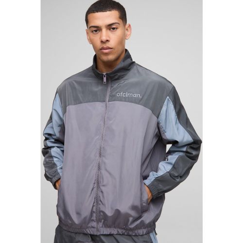 Veste de survêtement color block - MAN - S - Boohooman - Modalova