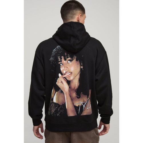 Sweat à capuche oversize à imprimé Tyla homme - S - Boohooman - Modalova