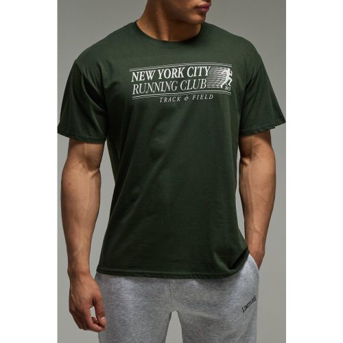 T-shirt de sport oversize à slogan New York - MAN Active - S - Boohooman - Modalova