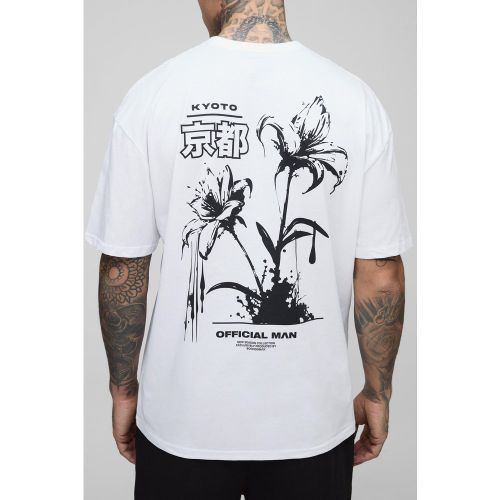 Tall - T-shirt oversize fleuri - 2XL - Boohooman - Modalova