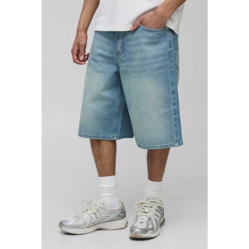Short baggy délavé en jean - 28 - Boohooman - Modalova