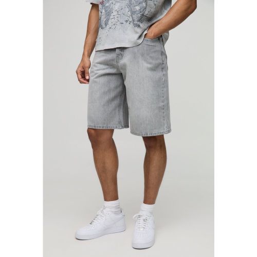 Short baggy délavé en jean - 28 - Boohooman - Modalova