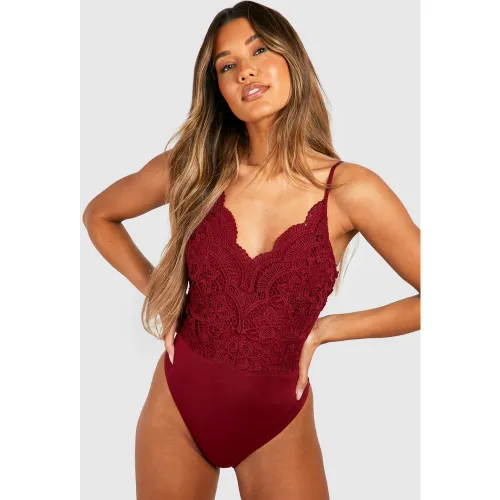 Body Premium À Dentelle - S - boohoo - Modalova