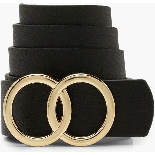 Ceinture Boyfriend À Double Anneau - One Size - boohoo - Modalova