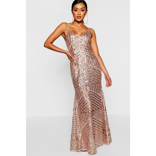 Robe Longue Pailletée En Mesh - 36 - boohoo - Modalova