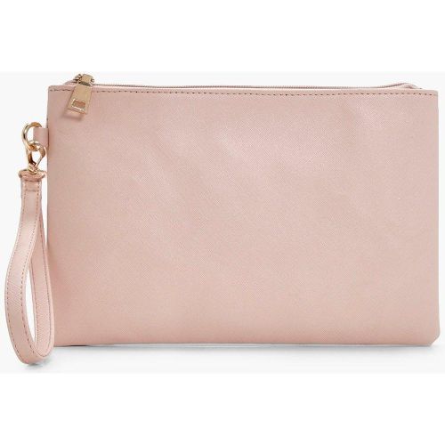 Pochette Zippée Brossée - One Size - boohoo - Modalova