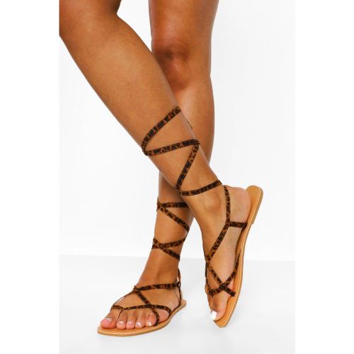 Sandales Nouées Aux Chevilles - 36 - boohoo - Modalova
