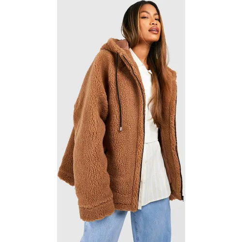 Manteau Oversize En Fausse Fourrure - 38 - boohoo - Modalova