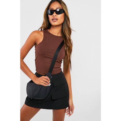 Crop Top À Dos Nageur Basique - 34 - boohoo - Modalova