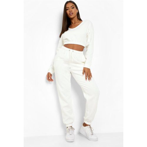 Ensemble De Survêtement Court - Blanc Écru - L, Blanc Écru - boohoo - Modalova