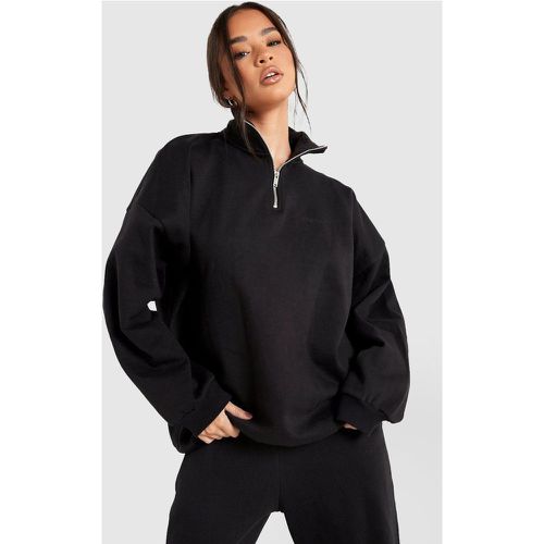 Sweat À Col Zippé Premium - Xl - boohoo - Modalova