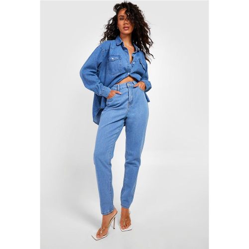 Jean Mom Taille Haute - 36 - boohoo - Modalova