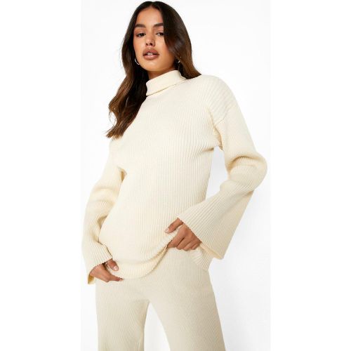 Pull Oversize À Col Roulé - Blanc Écru - M, Blanc Écru - boohoo - Modalova