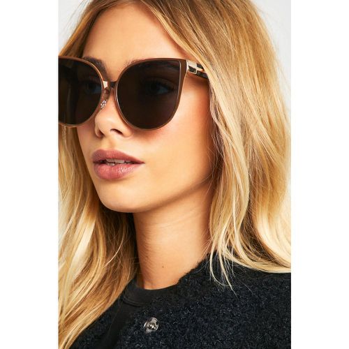 Lunettes De Soleil Oversize Rétro - One Size - boohoo - Modalova