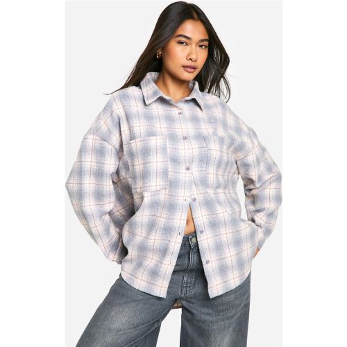 Chemise À Carreaux Oversize - 36 - boohoo - Modalova