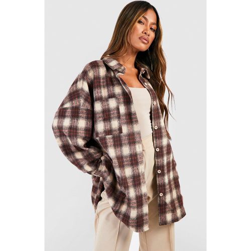 Chemise À Carreaux Oversize - 44 - boohoo - Modalova