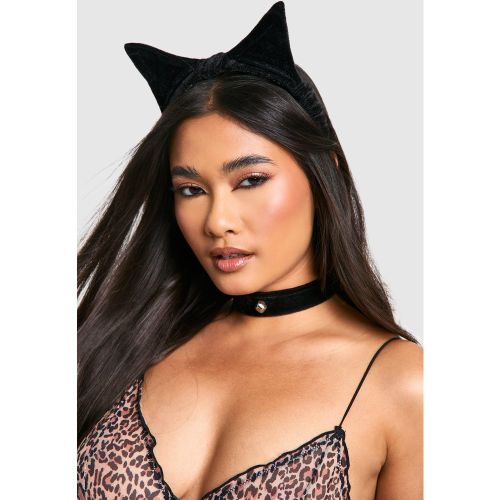 Oreilles Et Collier De Chat - Halloween - One Size - boohoo - Modalova