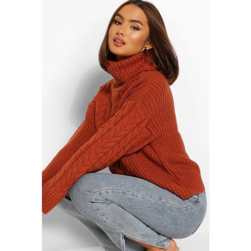 Pull En Maille Torsadée - S - boohoo - Modalova