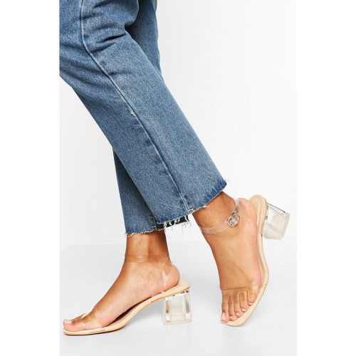 Sandales À Talon Transparent - Pointure Large - 3 - boohoo - Modalova