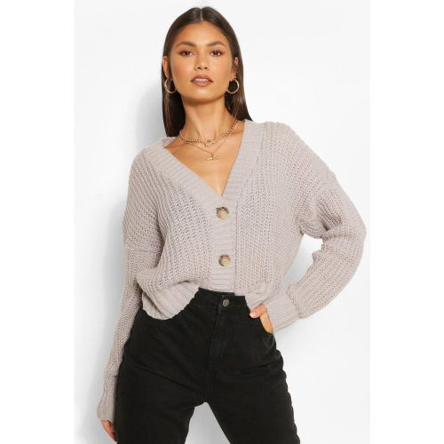 Cardigan Court En Maille Épaisse - S - boohoo - Modalova