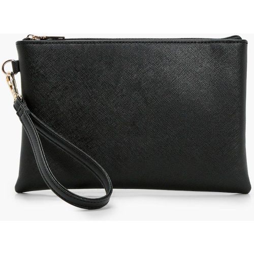 Pochette Zippée Brossée - One Size - boohoo - Modalova