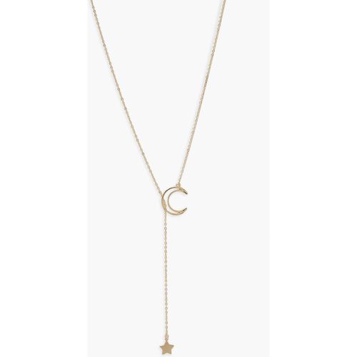 Collier Ajustable Lune Et Étoile - boohoo - Modalova