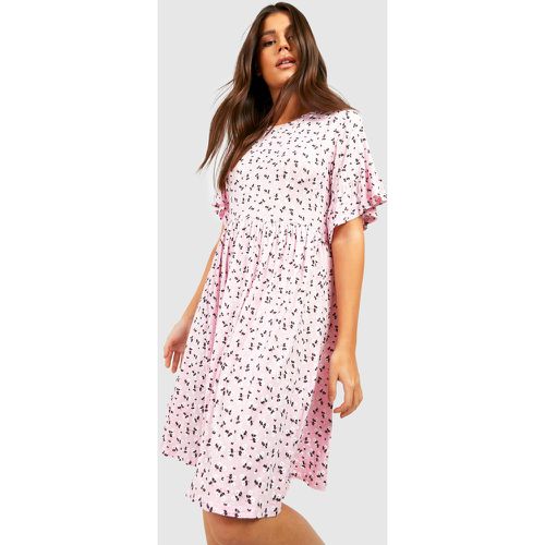 Robe Babydoll À Imprimé Fleuri - 36 - boohoo - Modalova