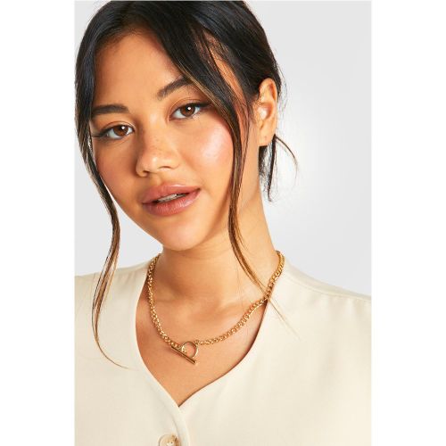 Collier À Chaîne Dorée Simple - One Size - boohoo - Modalova