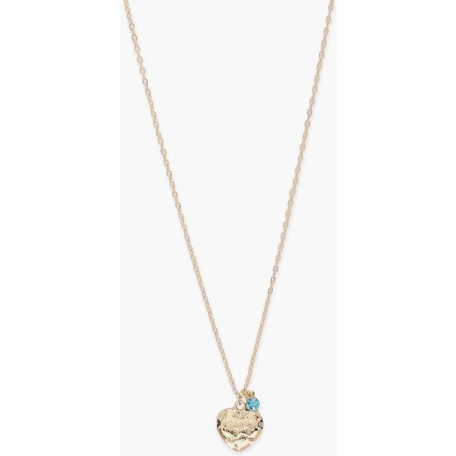 Collier À Pendentif Cœur Texturé - One Size - boohoo - Modalova