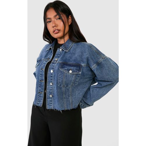 Grande Taille - Veste En Jean Délavé Style Vintage - 44 - boohoo - Modalova