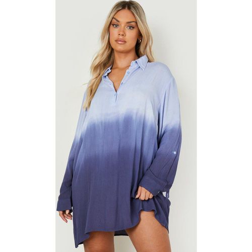 Grande Taille - Chemise De Plage Surteinte En Mousseline De Soie - 44 - boohoo - Modalova