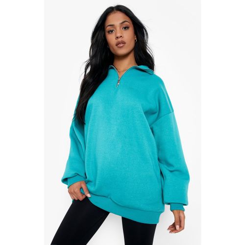 Tall" - Sweat À Col Zippé Premium - S - boohoo - Modalova