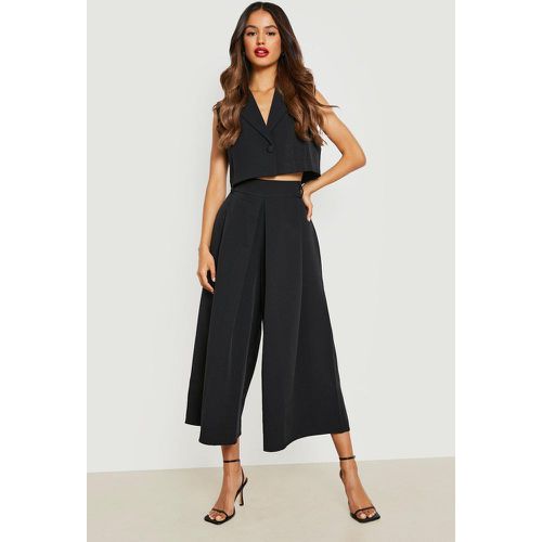 Pantalon Large Effet Plissé - 36 - boohoo - Modalova