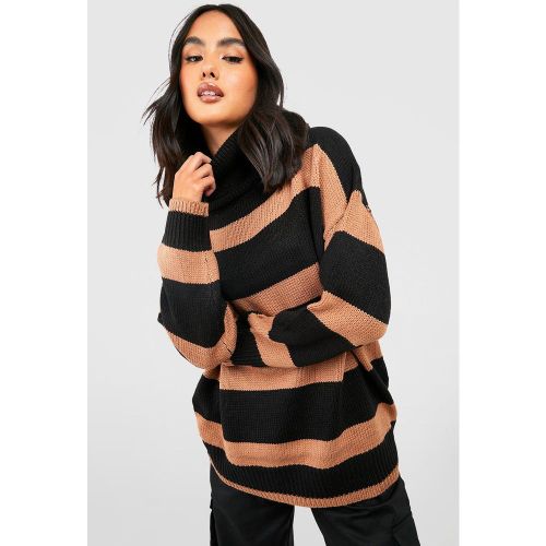 Pull Oversize En Maille À Rayures - S - boohoo - Modalova