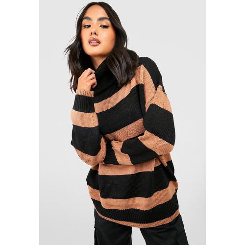 Pull Oversize En Maille À Rayures - M - boohoo - Modalova