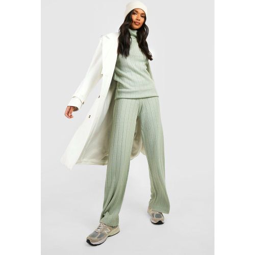 Ensemble Côtelé Avec Pull À Col Roulé Et Pantalon - S - boohoo - Modalova