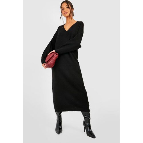 Robe Pull Oversize Longue En Maille Douce - 36 - boohoo - Modalova