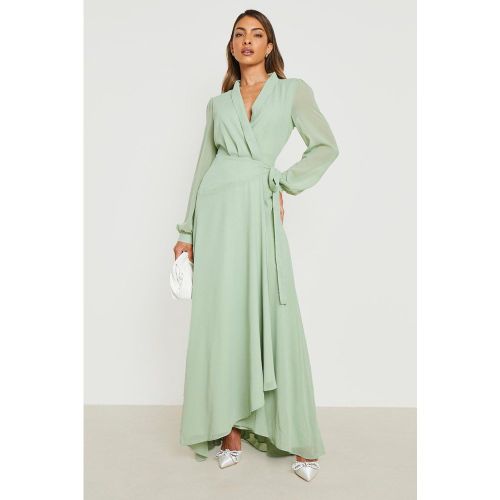 Robe Portefeuille À Ceinture - 36 - boohoo - Modalova
