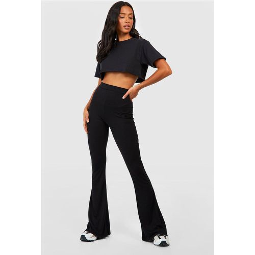 Petite" - Pantalon Flare Basique À Taille Haute - 34 - boohoo - Modalova