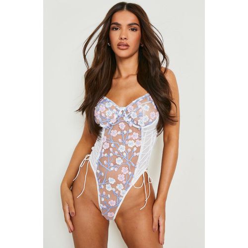 Body Brodé À Laçages - L - boohoo - Modalova