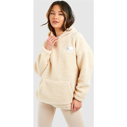 Sweat À Capuche Oversize En Polaire Premium - S - boohoo - Modalova