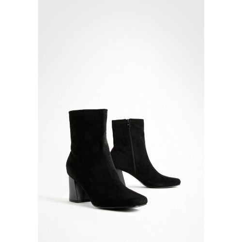 Bottines Chaussettes À Talon Évasé - 37 - boohoo - Modalova