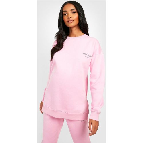 Maternité - Sweat De Grossesse Oversise À Slogan Réfléchissant Dsgn Studio - 40 - boohoo - Modalova