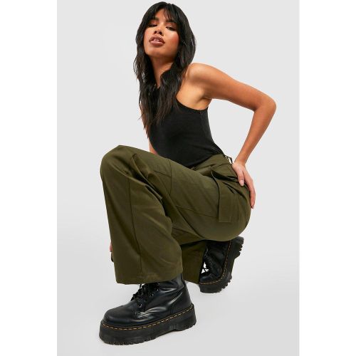 Pantalon Cargo Droit Taille Haute - 40 - boohoo - Modalova