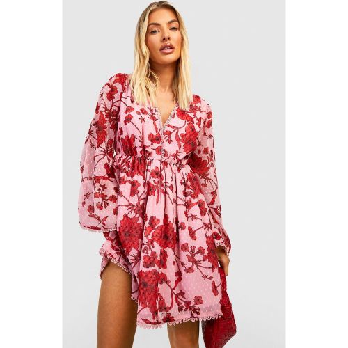 Robe Patineuse Fleurie - 42 - boohoo - Modalova